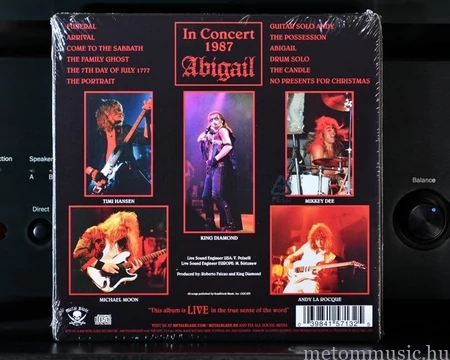 King Diamond - In Concert 1987 Abigail CD Digi (2020)