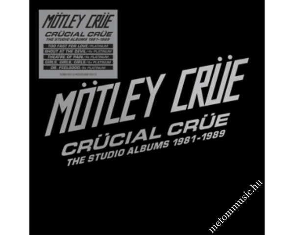 Motley Crue - Crucial Crue - The Studio Albums 1981-1989 5CD Boxset