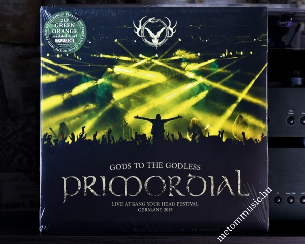 Primordial - Gods To The Godless Live 2LP Green Orange Marbled Ltd. Edition Numbered