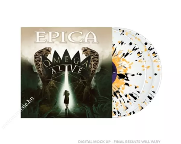 Epica - Omega Alive 3LP White Yellow Black Spatter